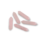 1 Pc Rose Quartz - NATURAL Double Pointed Top Drilled---Perfect for Jewelry--- Average size 35-50mm