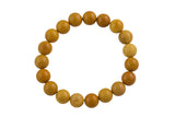 Natural Mustard Jasper- Bracelet Smooth Round Size 10mm and 12mm- Handmade In USA- approx. 7-7.5" Bracelet Crystal Bracelet- LGS