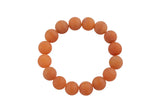 Orange Aventurine Bracelet Round Size 6mm and 8mm Handmade In USA Natural Gemstone Crystal Bracelets - Handmade Jewelry - approx. 7"