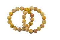 Bracelet Yellow Moonstone Bracelets 6mm 8mm 10mm 12mm Stackable Matte Round Natural Gemstone Crystal - Handmade Bracelet Bracelet- lgs