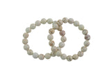 Bracelet Faceted White Turquoise Round Size 6mm 8mm 10mm 12mm Handmade In USA- approx. 7" Bracelet Crystal Bracelet- LGS