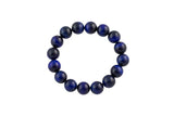 Blue Tiger Eye Round Size 6mm and 8mm- Handmade In USA- approx. 7" Bracelet Crystal Bracelet