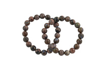 Natural Brown Opal Facted Round Size 6mm and 8mm- Handmade In USA- approx. 7" Bracelet Crystal Bracelet