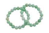 Jade Bracelets 8mm Stackable Round Gemstone Jade Bracelets - Handmade - WHOLESALE - 8mm 7" - 7.5"