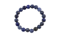 Blue Dumortierite Bracelet Round Size 6mm and 8mm Handmade In USA Natural Gemstone Crystal Bracelets - Handmade Jewelry - approx. 7"