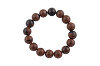 Natural Mahogany Jasper Round Size 6mm and 8mm- Handmade In USA- approx. 7" Bracelet Crystal Bracelet