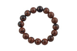 Natural Mahogany Jasper Round Size 6mm and 8mm- Handmade In USA- approx. 7" Bracelet Crystal Bracelet