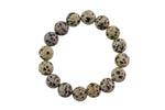 Natural Dalmatian Jasper Smooth Round Size 6mm and 8mm- Handmade In USA- approx. 7" Bracelet Crystal Bracelet