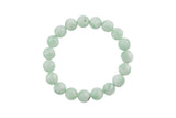 Natural Light Green Angelite Bracelet Smooth Round Size 6mm and 8mm- Handmade In USA- approx. 7" Bracelet Crystal Bracelet