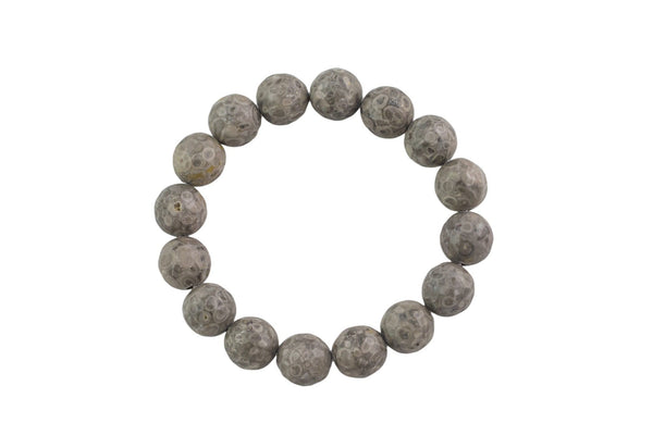 Natural Mai Jasper Smooth Round Size 6mm and 8mm- Handmade In USA- approx. 7" Bracelet Crystal Bracelet