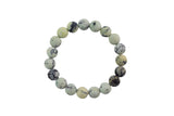 Natural Pale Yellow Turquoise Round Size 6mm and 8mm- Handmade In USA- approx. 7" Bracelet Crystal Bracelet