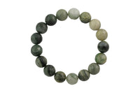 Green Rutilated Quartz Faceted Round Size 6mm and 8mm- Handmade In USA- approx. 7" Bracelet Crystal Bracelet