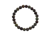 Natural Bloodstone Jasper Round Size 6mm and 8mm- Handmade In USA- approx. 7" Bracelet Crystal Bracelet