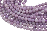 Natural Kunzite High Quality in Round, 6mm, 8mm, 10mm Smooth Gemstone Beads
