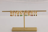 18K Gold Plated Birthstone Earrings, Gift for her, WATERPROOF jewelry, Christmas Gift, Everyday Earring, Handmade Jewelry Earrings