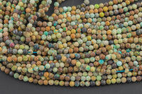 Natural Genuine Turquoise Beads - Full Strands-15.5 inches-4mm Nice Size Hole- Diamond Cutting,High Facets-Nice and Sparkly-Faceted Round