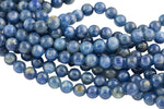 Natural Kyanite Beads, Round, Full Strand 8mm, 10mm AAA Quality Smooth Gemstone Beads