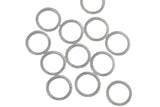 Brushed Silver Soldered Flat Rings--5 Sizes-- 15mm 20mm 25mm 30mm 35mm 40mm