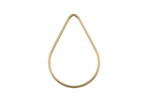 Gold Filled Teardrop Ring- 1.0mm Thick - 14/20 Gold Filled- USA Made- 1 piece per order