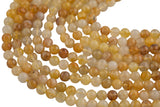 Natural Yellow Hematoid Lepidocrocite Quartz 6mm 8mm 10mm Round Beads Rare Red Quartz Crystal Powerful Energy Stone 15.5" Strand Smooth