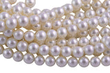 Natural Shell Pearls - Mother of pearl - Round- 6mm 8mm 10mm 12mm 14mm Gemstone Beads Shell Beads
