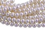 Natural Shell Pearls - Mother of pearl - Round- 6mm 8mm 10mm 12mm 14mm Gemstone Beads Shell Beads