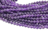 AA+ Grade AMETHYST Beads Gemstone Beads - Round 6mm, 8mm, 10mm-Full Strand 15.5 inch Strand Smooth