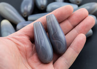 Natural Botswana Agate Pendant Centerpiece Beads Approximately 20x48mm High Quality AAA Quality Smooth Gemstone Beads