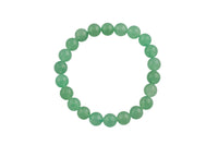 Green Aventurine Bracelet Smooth Round Size 6mm or 8mm 7.5" Length Bracelet Crystal Bracelet