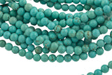 LARGE-HOLE beads!!! 8mm or 10mm Smooth round. 2mm hole. 7-8" strands. Turquoise. Big Hole Beads