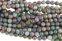 Natural Mystic Indian Agate/ Chalcedoney, Faceted Round sizes 4mm, 6mm, 8mm, 10mm, 12mm AAA Quality Gemstone Beads