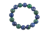 Bracelet Natural Azurite Malachite Bracelets 8mm Stackable Round Natural Gemstone Crystal Bracelets - Handmade Bracelet Crystal Bracelet