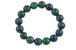 Bracelet Natural Azurite Malachite Bracelets 8mm Stackable Faceted Round Natural Gemstone Crystal Bracelets - Handmade Bracelet Bracelet