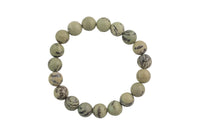 Natural Green Grass Jasper Round Size 6mm and 8mm- Handmade In USA- approx. 7" Bracelet Crystal Bracelet