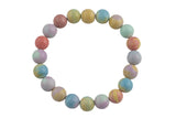 Candy Jasper Matte Round Size 6mm and 8mm- Handmade In USA- approx. 7" Bracelet Crystal Bracelet