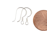 925 Sterling Silver Stamped MADE IN USA Earring Wire Earwire Fishhook Ear Wire Fish Hook 15mm Sterling Silver 925 Stamped 2 pairs per order