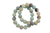 Natural Amazonite Matte Round Size 6mm and 8mm- Handmade In USA- approx. 7" Bracelet Crystal Bracelet- LGS