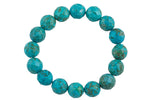 Turquoise Faceted Round Size 6mm and 8mm- Handmade In USA- approx. 7" Bracelet Crystal Bracelet