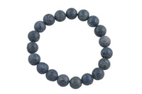 Natural Blue Coral Round Size 6mm and 8mm- Handmade In USA- approx. 7" Bracelet Crystal Bracelet