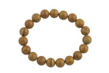 Yellow Picture Jasper Wood Jasper Bracelet Round Size 6mm and 8mm Handmade In USA Natural Gemstone Bracelets - Handmade Jewelry - approx. 7"