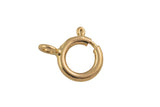 Gold Filled Closed Spring Ring Clasp- 14/20 Gold Filled- USA Product-5.5mm- 10 pieces per order