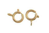 Gold Filled Closed Spring Ring Clasp- 14/20 Gold Filled- USA Product-5.5mm- 10 pieces per order