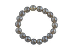 Bracelet Mystic Gray Agate Bracelets 8mm Stackable Round Natural Gemstone Crystal Bracelets - Handmade Bracelet Crystal Bracelet