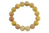 Bracelet Yellow Moonstone Bracelets 6mm 8mm 10mm 12mm Stackable Faceted Round Natural Gemstone Bracelets - Handmade Bracelet Bracelet- lgs