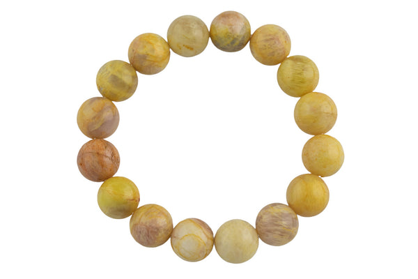 Bracelet Yellow Moonstone Bracelets 6mm 8mm 10mm 12mm Stackable Faceted Round Natural Gemstone Bracelets - Handmade Bracelet Bracelet- lgs