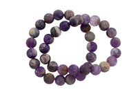 Natural Flower Amethyst - Bracelet Size 10mm and 12mm- Handmade In USA- approx. 7-7.5" Bracelet Crystal Bracelet- LGS