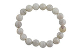 Natural Phoenix Agate Smooth Round Size 10mm and 12mm- Handmade In USA- approx. 7-7.5" Bracelet Crystal Bracelet- LGS