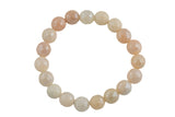 Mystic Silverite Bracelet Round Size 6mm and 8mm Handmade In USA Natural Gemstone Crystal Bracelets Handmade Jewelry - approx. 7"