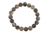 Chocolate Moonstone Bracelet - BRACELETS NATURAL Gemstone 8mm Matte Stackable Round Gemstone- Handmade - 8mm 10mm 7” - 7.5" Bracelet