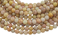 Natural Yellow Moonstone Faceted Round Beads. A Quality Full 15.5 Inch Strand, 6mm, 8mm, or 10mm Gemstone Beads